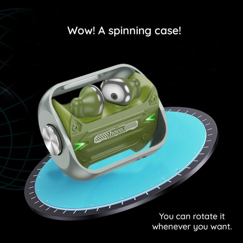 Casti gaming Bluetooth TWS cu microfon Hoco EW55, auriu