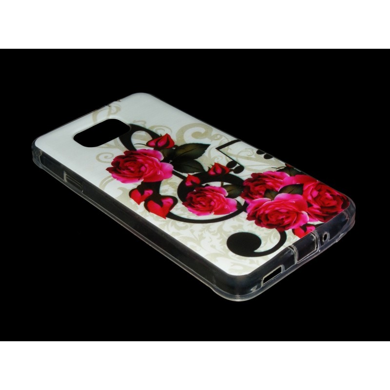 Husa Samsung Galaxy Alpha G850 Silicon Gel TPU Roses