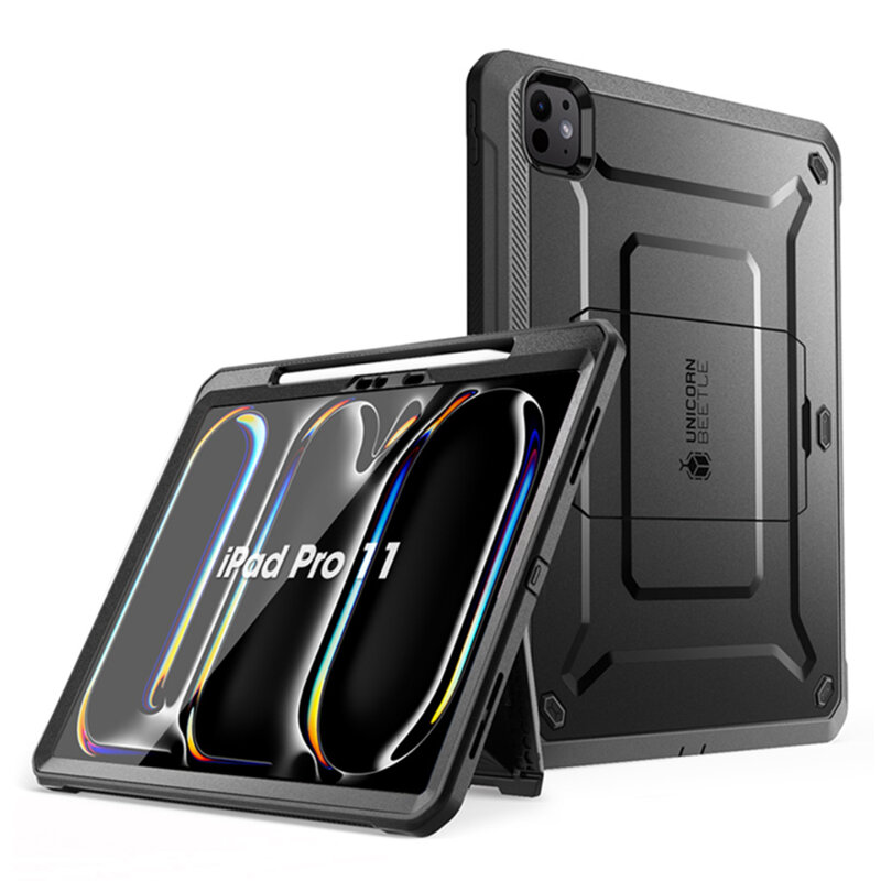 Husa iPad Pro 11 (2024) Supcase Unicorn Beetle Pro, negru