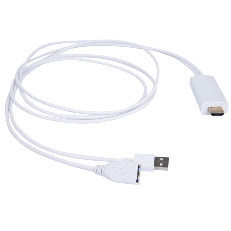 Cablu MHL USB - HDMI - Alb