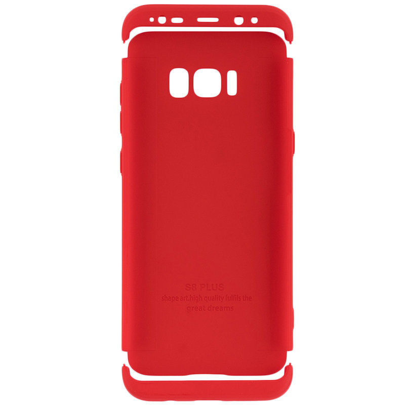 Husa Samsung Galaxy S8+, Galaxy S8 Plus Silicon Case 360 Full Cover Rosu