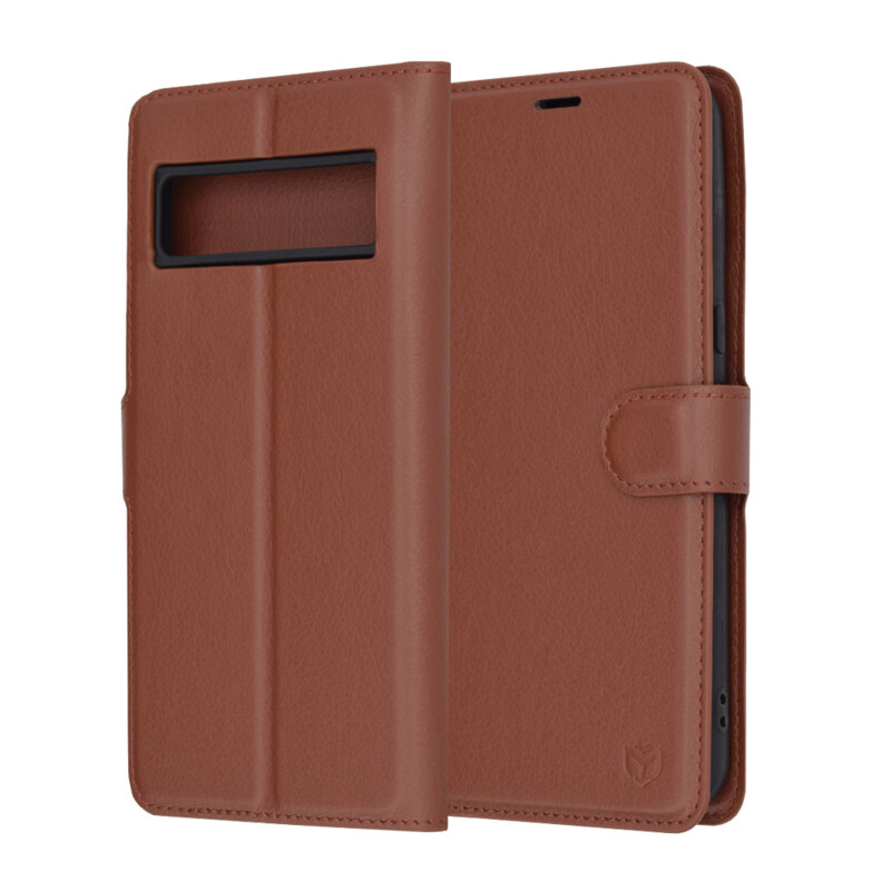 Husa Google Pixel 8 Pro Techsuit Leather Folio, maro