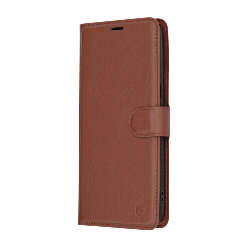 Husa Google Pixel 8 Pro Techsuit Leather Folio, maro