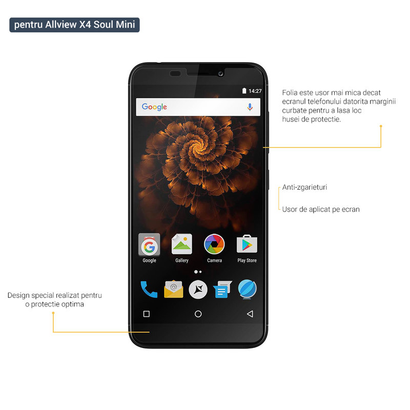 Folie Protectie Ecran FlexiGlass Allview X4 Soul Mini - Rezistenta 8H