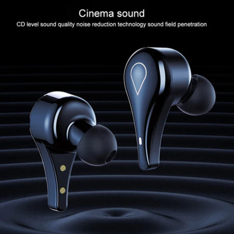 Casti Bluetooth wireless cu microfon Lenovo LP3, IPX5, negru