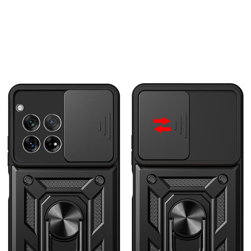 Husa OnePlus 12 protectie camera Techsuit CamShield Series, roz