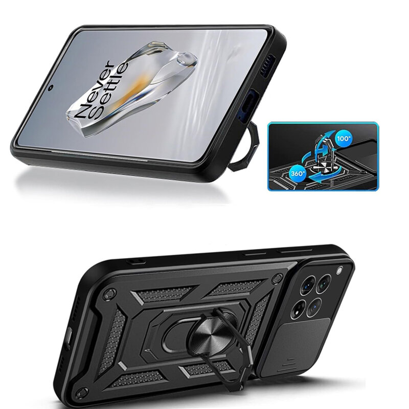 Husa OnePlus 12 protectie camera Techsuit CamShield Series, roz