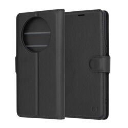 Husa Honor Magic5 Lite Techsuit Leather Folio, negru