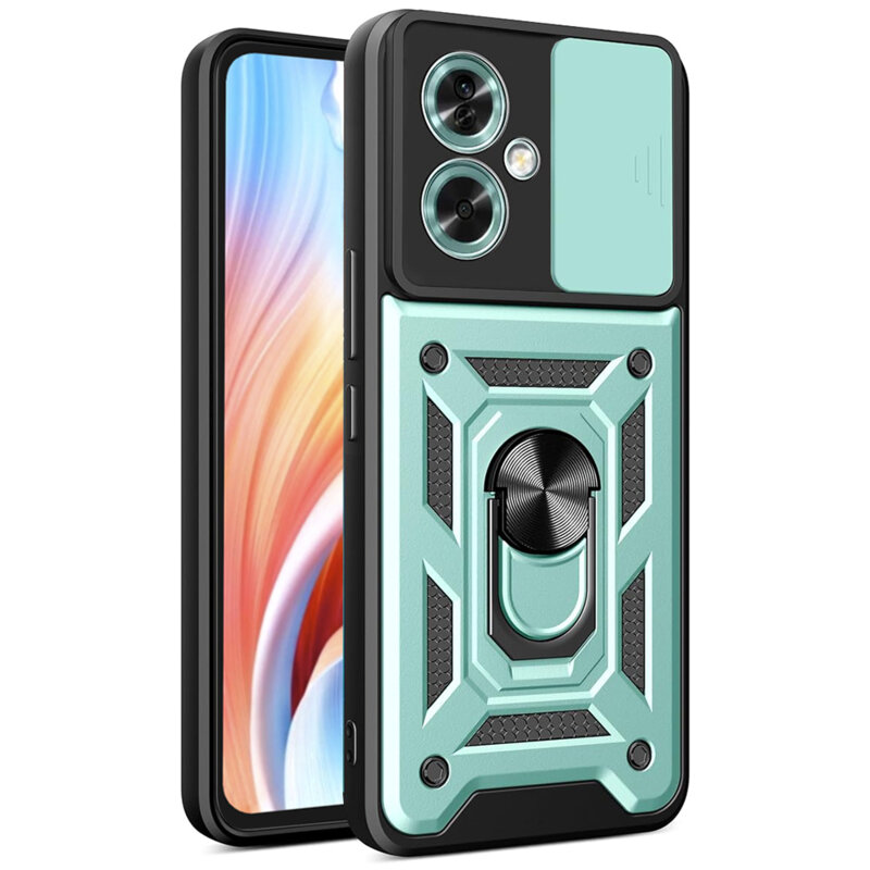 Husa Oppo A79 5G protectie camera Techsuit CamShield Series, verde