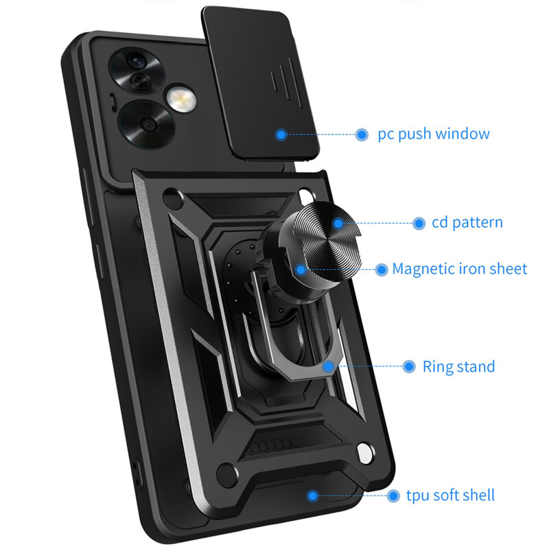 Husa OnePlus Nord N30 SE protectie camera Techsuit CamShield Series, verde