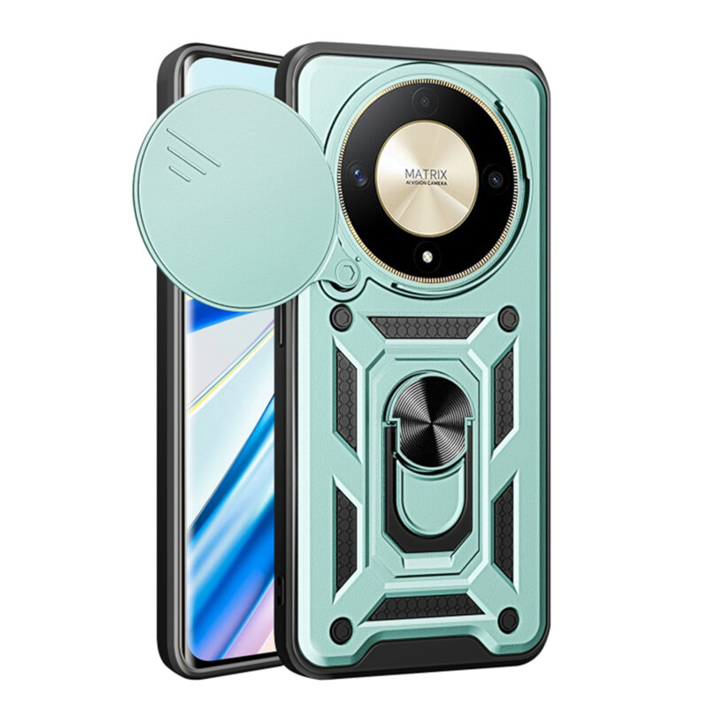 Husa Honor Magic6 Lite protectie camera Techsuit CamShield Series, verde