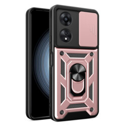 Husa Oppo A58 4G protectie camera Techsuit CamShield Series, roz
