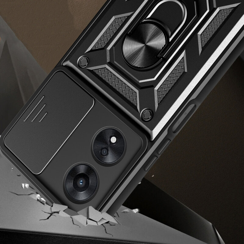 Husa Oppo A58 4G protectie camera Techsuit CamShield Series, roz