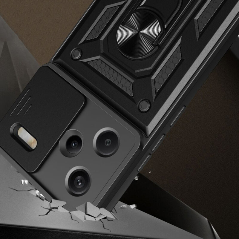 Husa Xiaomi Redmi Note 13 Pro+ 5G protectie camera Techsuit CamShield Series, roz