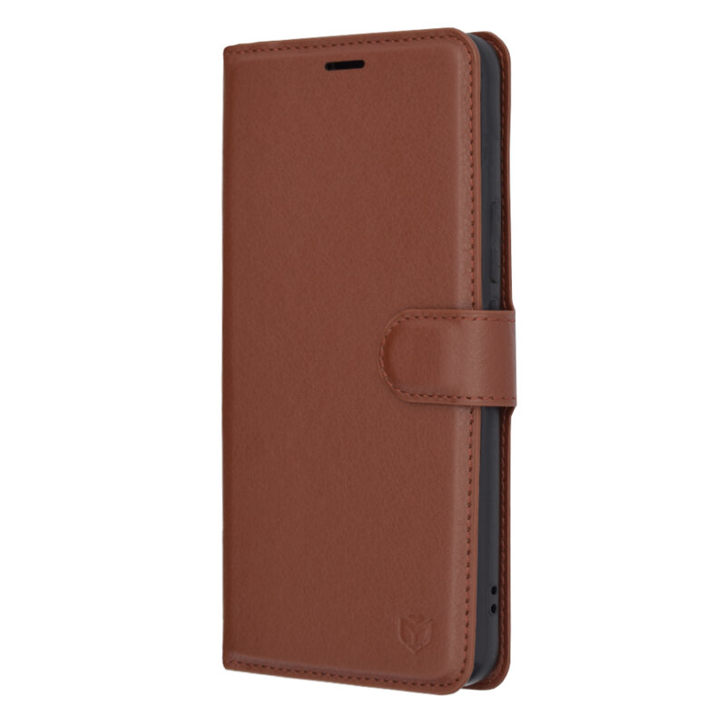 Husa Honor Magic5 Pro Techsuit Leather Folio, maro