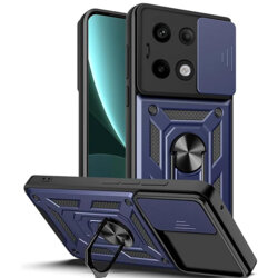 Husa Xiaomi Poco X6 protectie camera Techsuit CamShield Series, albastru