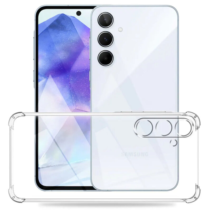Husa Samsung Galaxy M15 Techsuit Shockproof Clear Silicone, transparenta