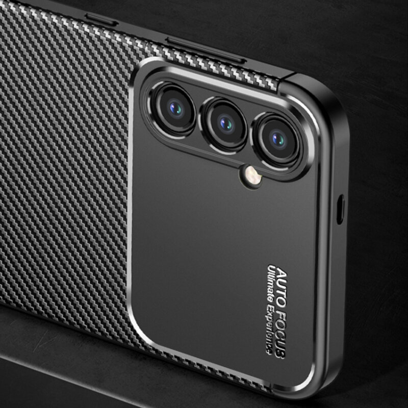 Husa Samsung Galaxy S24 Techsuit CarbonFiber, negru