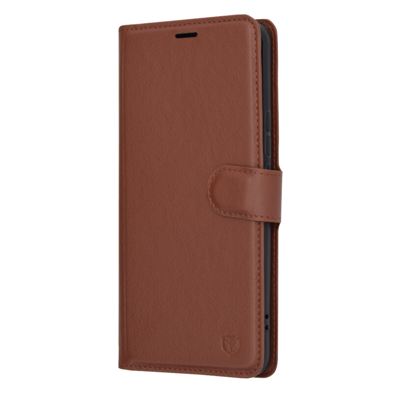 Husa Honor Magic6 Pro Techsuit Leather Folio, maro