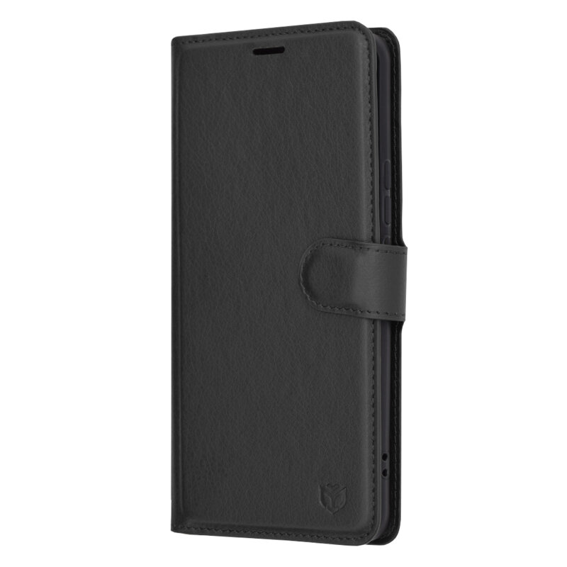Husa Honor Magic6 Pro Techsuit Leather Folio, negru
