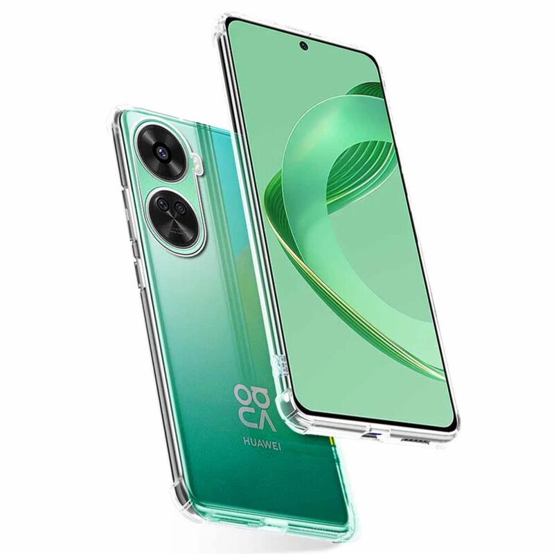 Husa Huawei nova 11 SE Techsuit Shockproof Clear Silicone, transparenta