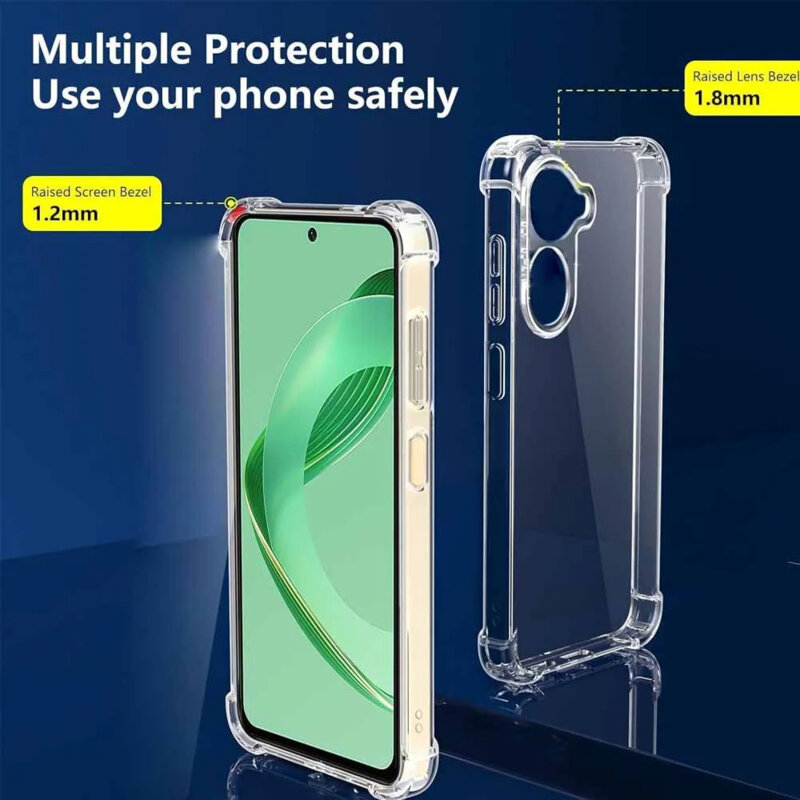 Husa Huawei nova 11 SE Techsuit Shockproof Clear Silicone, transparenta