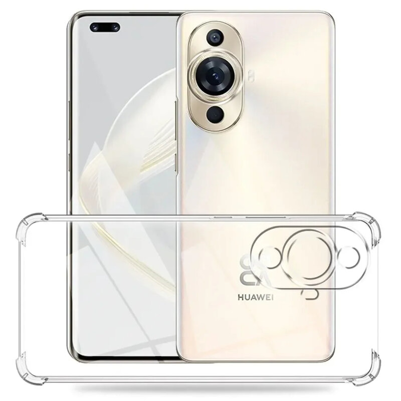 Husa Huawei nova 11 Techsuit Shockproof Clear Silicone, transparenta