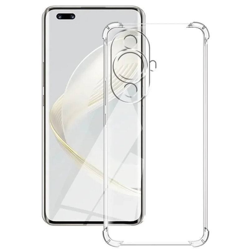 Husa Huawei nova 11 Techsuit Shockproof Clear Silicone, transparenta