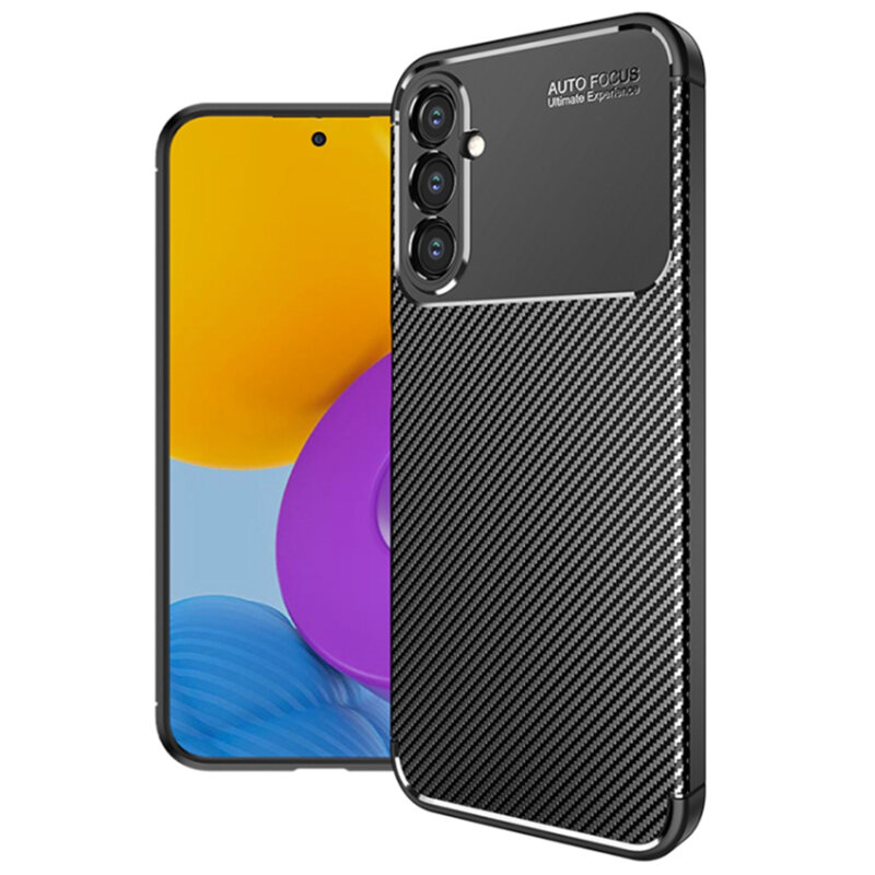 Husa Samsung Galaxy A54 Techsuit CarbonFiber, negru