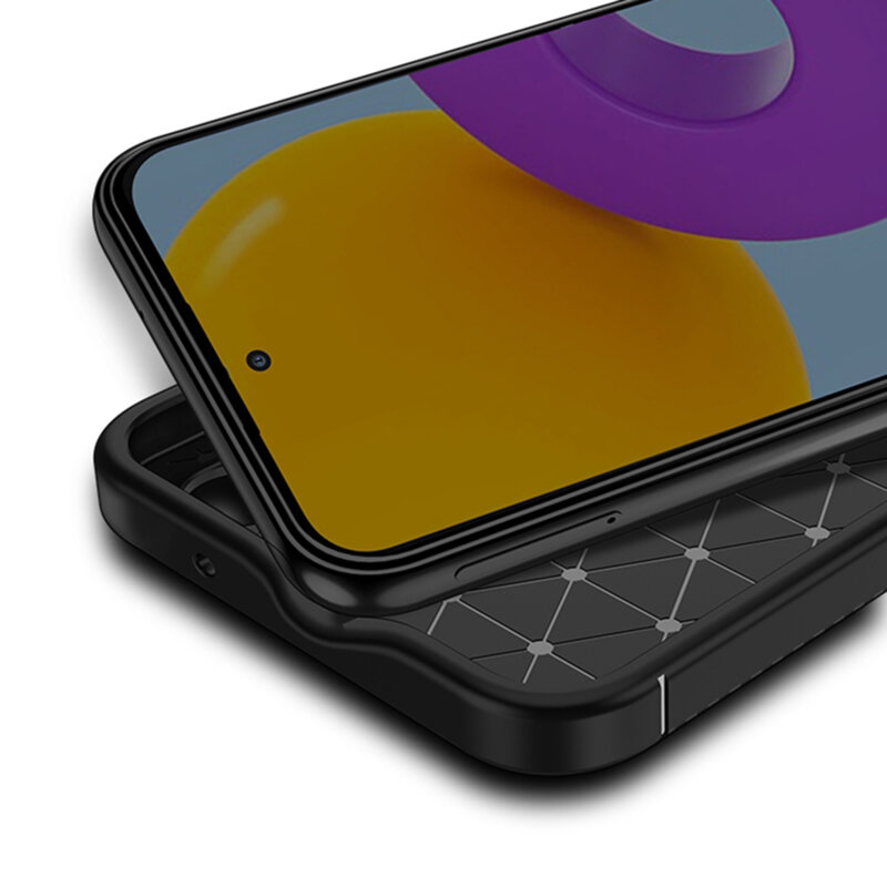 Husa Samsung Galaxy A54 Techsuit CarbonFiber, negru