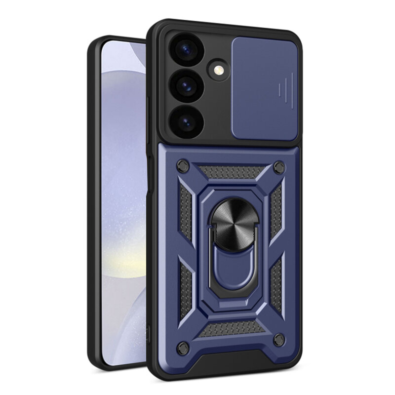 Husa Samsung Galaxy S24 Plus protectie camera Techsuit CamShield Series, albastru