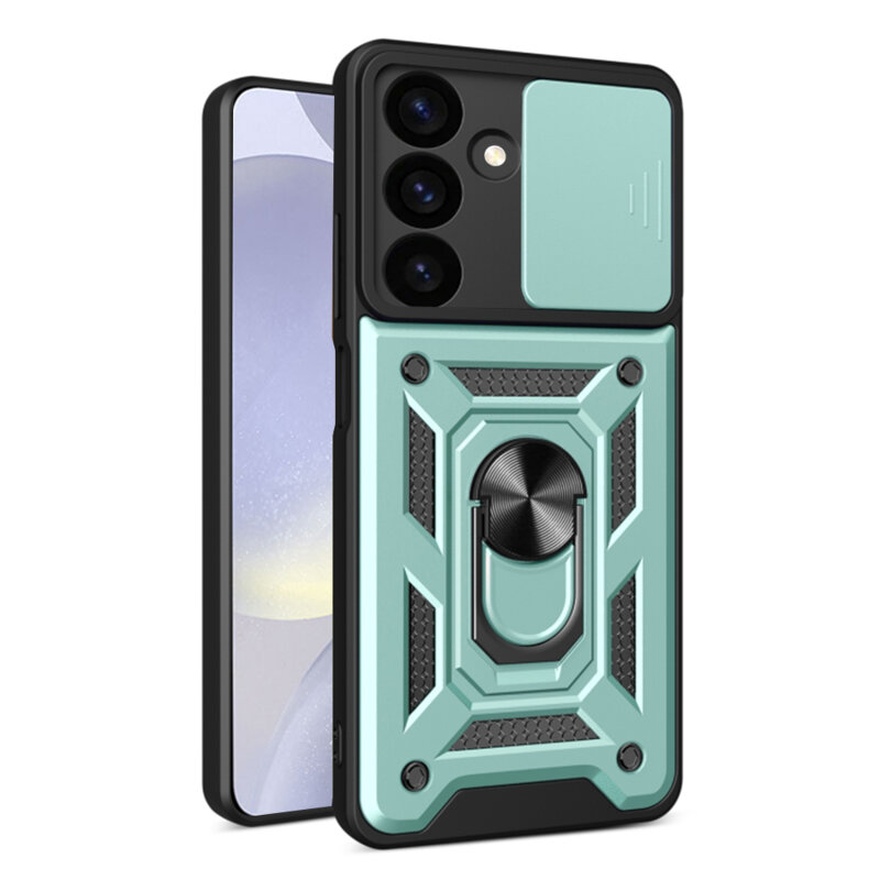 Husa Samsung Galaxy S24 Plus protectie camera Techsuit CamShield Series, verde