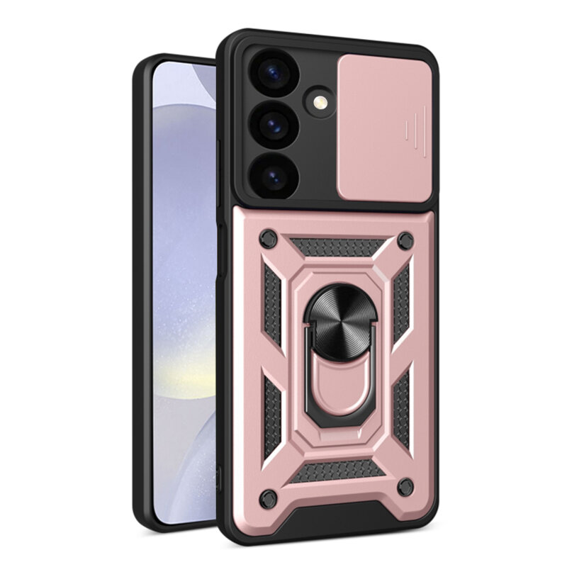 Husa Samsung Galaxy S24 Plus protectie camera Techsuit CamShield Series, roz