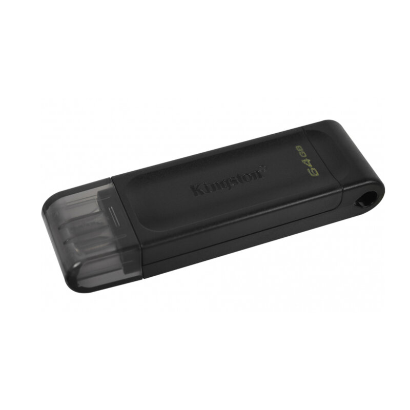 Memorie externa 64GB, Type C Kingston DT70, negru, DT70/64GB
