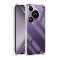 Husa Huawei Pura 70 Pro Techsuit Shockproof Clear Silicone, transparenta