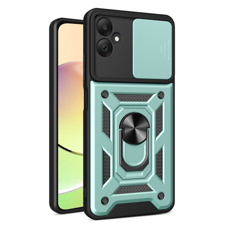 Husa Samsung Galaxy A05 protectie camera Techsuit CamShield Series, verde