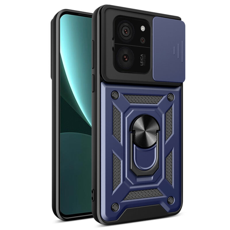 Husa Xiaomi 13T protectie camera Techsuit CamShield Series, albastru