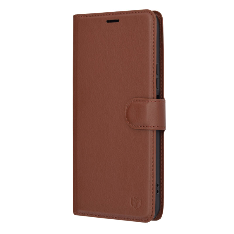 Husa Honor X8a Techsuit Leather Folio, maro