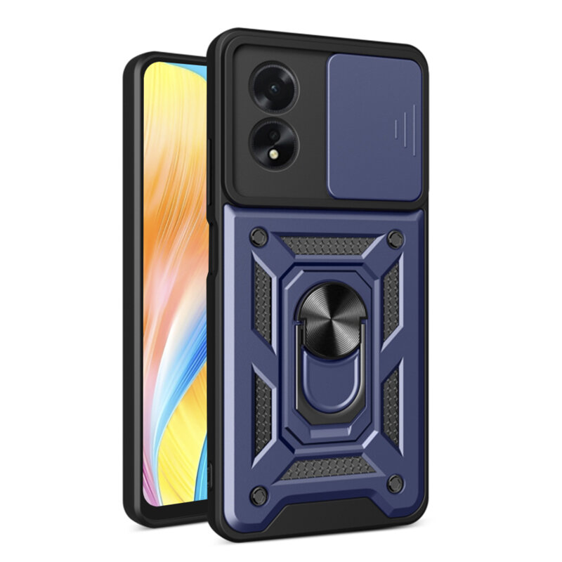 Husa Oppo A18 protectie camera Techsuit CamShield Series, albastru