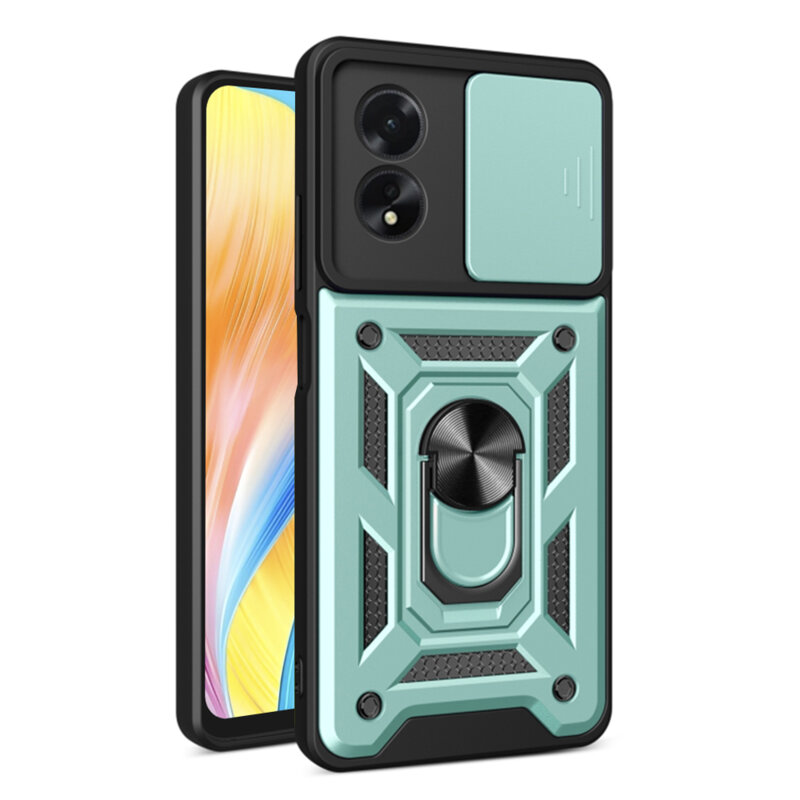 Husa Oppo A18 protectie camera Techsuit CamShield Series, verde