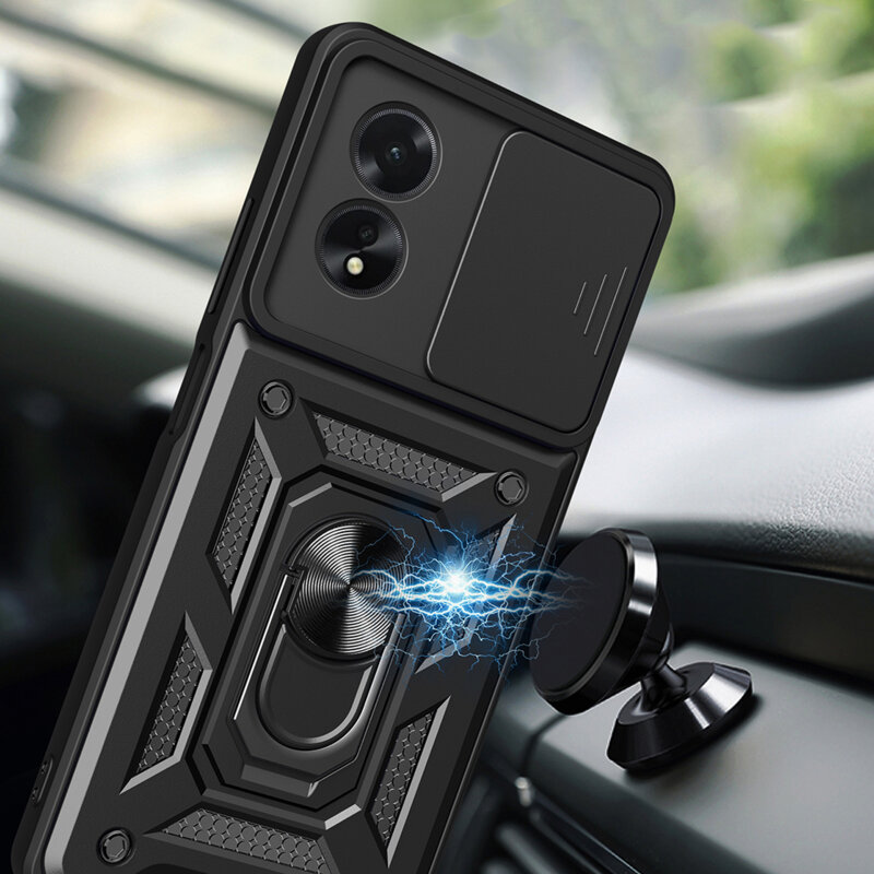 Husa Oppo A18 protectie camera Techsuit CamShield Series, verde