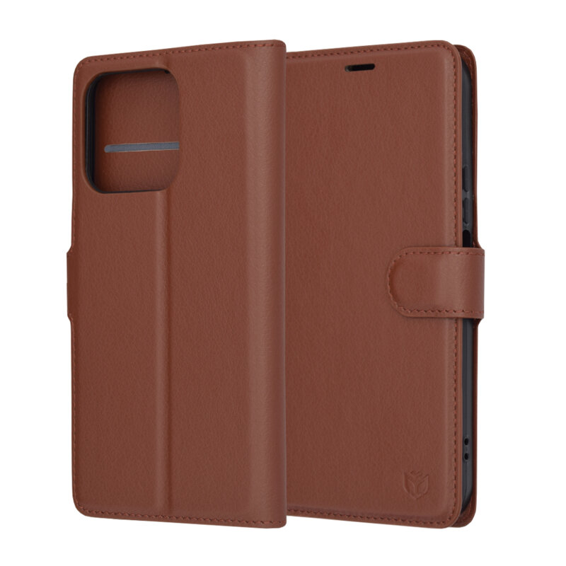 Husa Honor X8b Techsuit Leather Folio, maro
