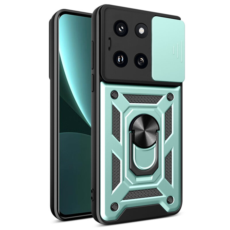 Husa Xiaomi 14 protectie camera Techsuit CamShield Series, verde