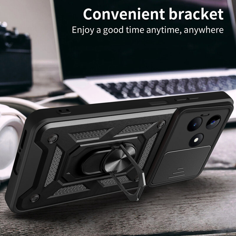 Husa Xiaomi 14 protectie camera Techsuit CamShield Series, roz