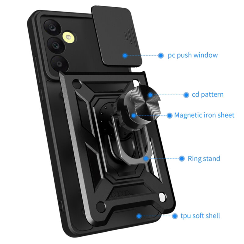 Husa Samsung Galaxy A25 5G protectie camera Techsuit CamShield Series, verde