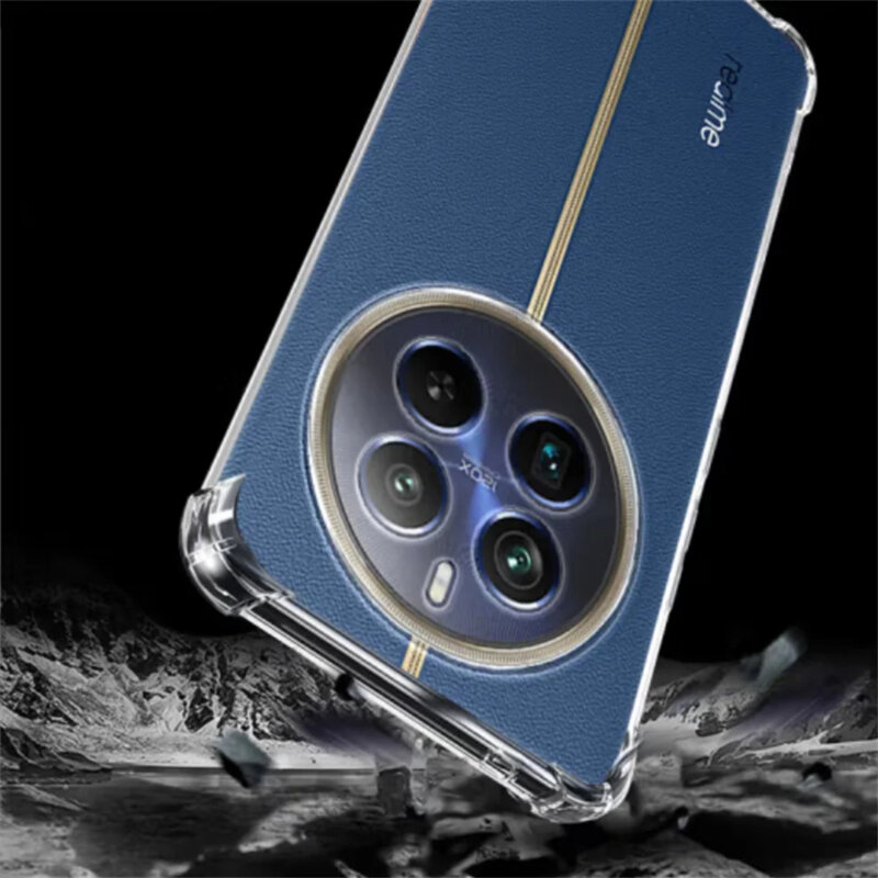 Husa Realme 12+ Techsuit Shockproof Clear Silicone, transparenta