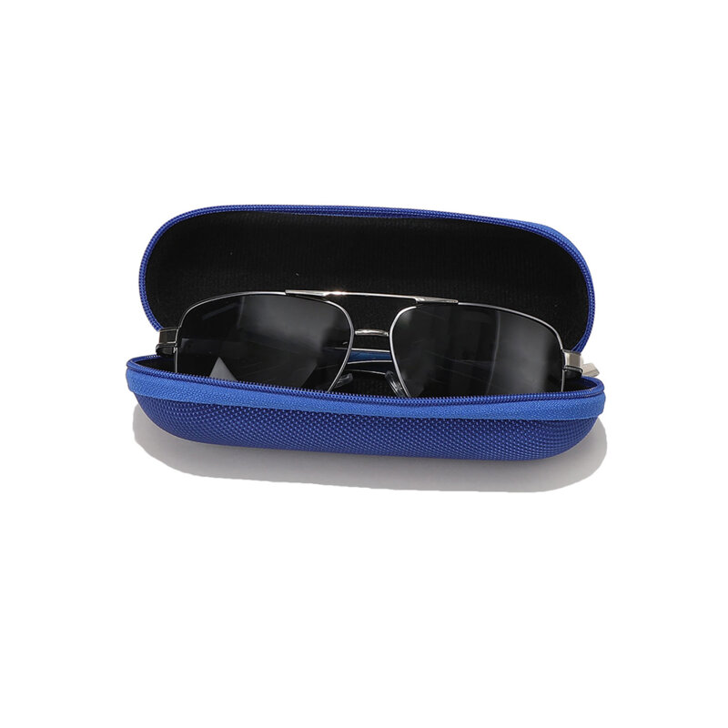 Etui ochelari de vedere cu fermoar Techsuit ETOV2, albastru