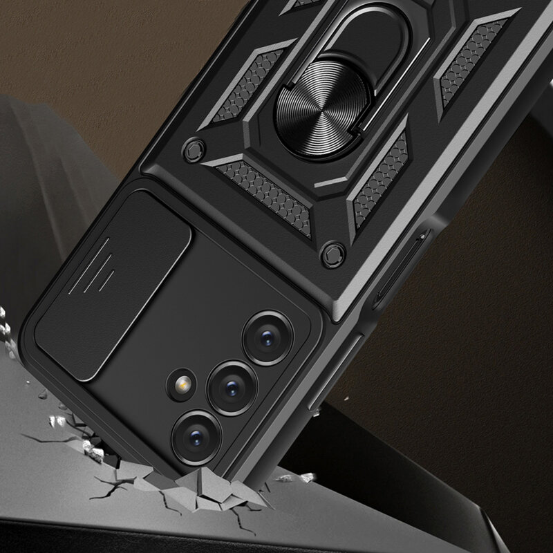 Husa Samsung Galaxy A14 4G protectie camera Techsuit CamShield Series, verde