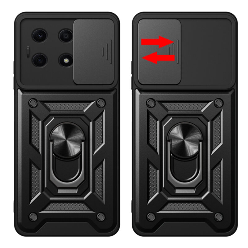 Husa Honor X8a protectie camera Techsuit CamShield Series, roz