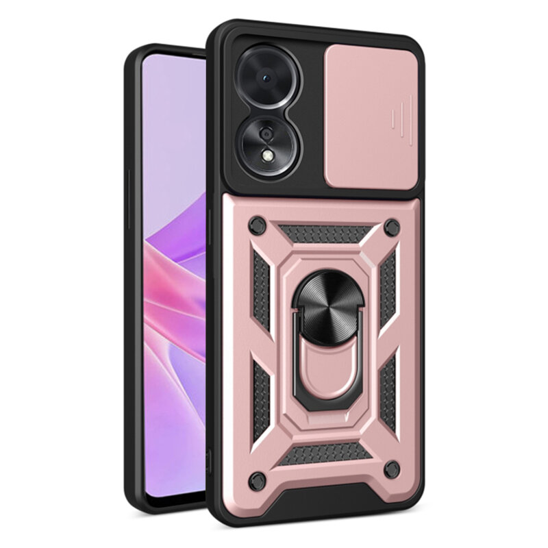 Husa Oppo A78 5G protectie camera Techsuit CamShield Series, roz